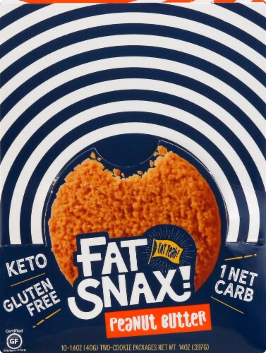 Fat Snax Peanut Butter Cookies Perspective: front