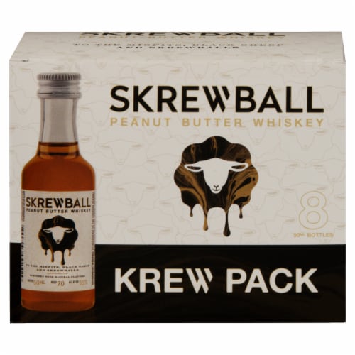 Skrewball Peanut Butter Whiskey Perspective: front