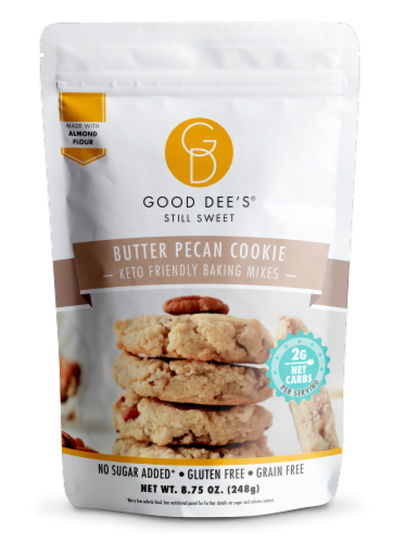 Butter Pecan Cookie Mix I Keto Baking Mix I Sugar Free, Diary Free, Gluten Free, Soy Free Perspective: front