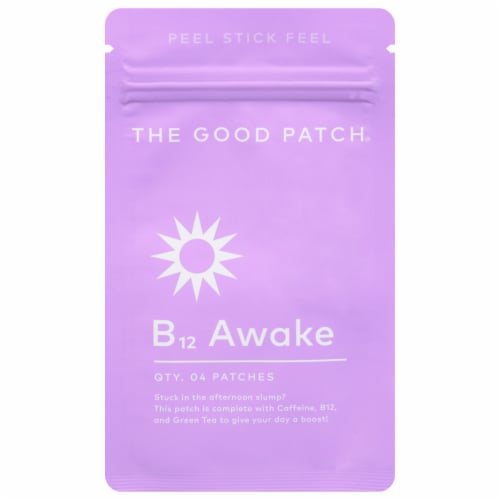The Good Patch® B12 Awake Wearable Wellness Plant Patches Perspective: front
