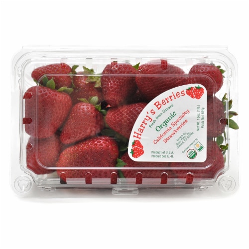 Harry's Berries Organic California Strawberries Perspective: front