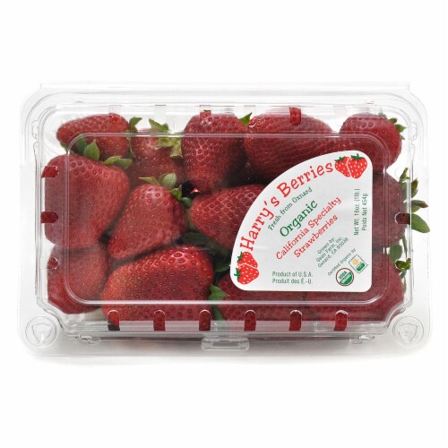 Harry's Berries Organic California Strawberries Perspective: front