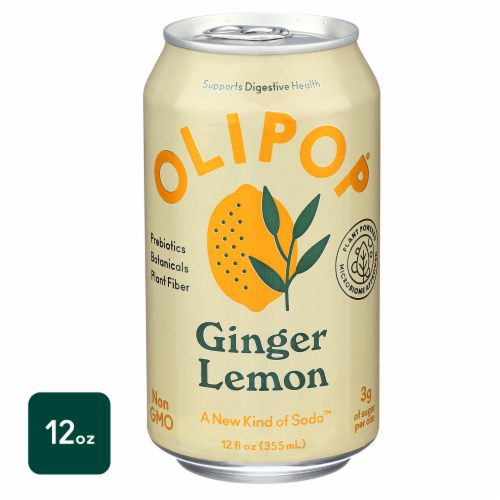 Olipop® Ginger Lemon Sparkling Tonic Perspective: front