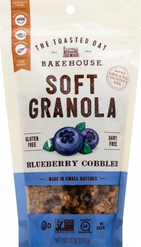 The Toasted Oat Bakehouse® Blueberry Cobbler Soft Granola Perspective: front