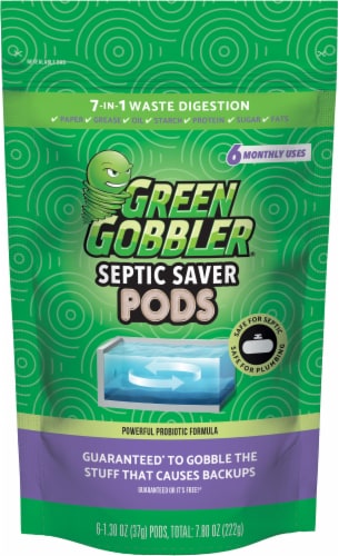 Green Gobbler® Septic Saver Pods Perspective: front