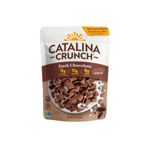 Catalina Crunch® Dark Chocolate Gluten Free Keto Cereal Perspective: front