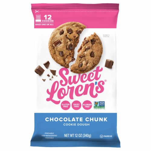 Sweet Loren’s® Gluten Free Chocolate Chunk Place & Bake Cookie Dough