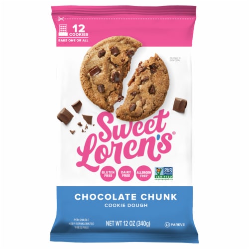 Sweet Loren's Gluten Free Chocolate Chunk Cookie Dough Perspective: front