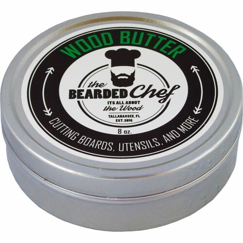 the Bearded Chef Wood Butter 8oz Perspective: front