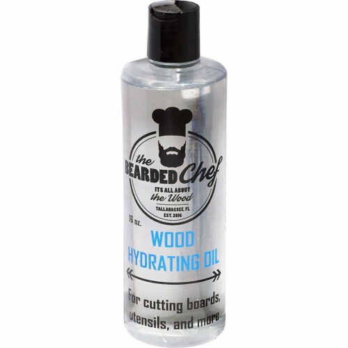 the Bearded Chef Wood Hydrating Oil 16oz Perspective: front