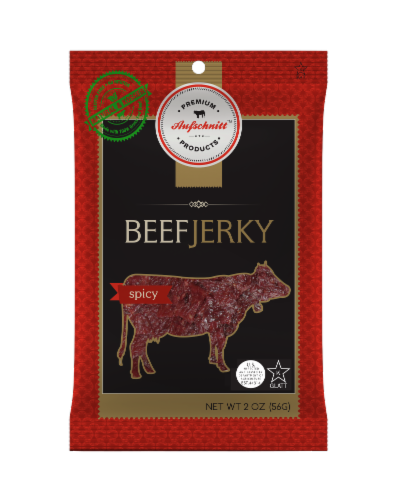 Aufschnitt's Meats Spicy Beef Jerky Perspective: front