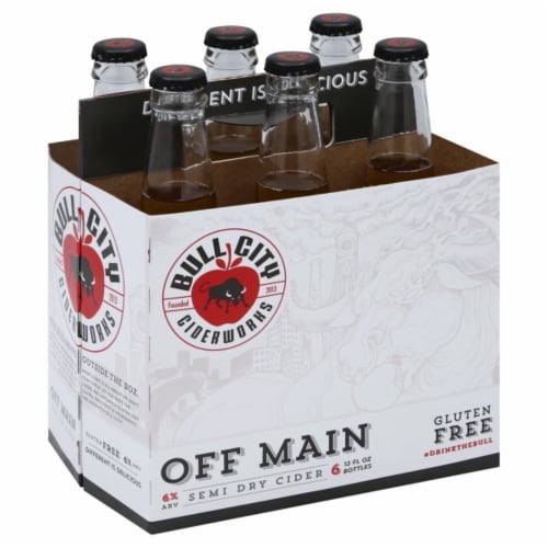 Bull City Ciderworks Off Main Semi Dry Cider Perspective: front
