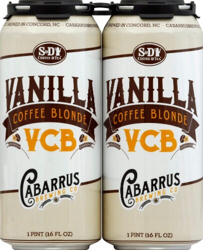 Cabarrus Brewing Co. Vanilla Coffee Blonde Perspective: front