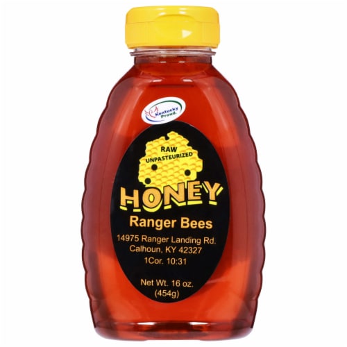 Ranger Bees Raw Unpasteurized Honey Perspective: front