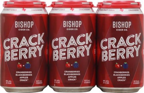Bishop Cider Co. Crack Berry Texas Craft Cider Perspective: front