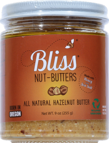 Bliss All Natural Honey & Sea Salt Hazelnut Butter Perspective: front