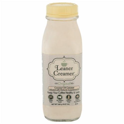 Leaner Creamer Original Coconut Oil Creamer Perspective: front