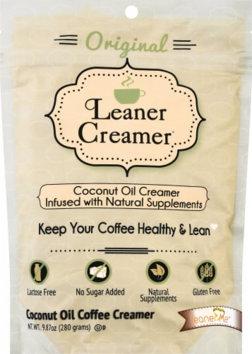 Leaner Creamer Coconut Oil Creamer Refill Original Pouch Perspective: front