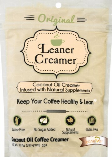 Leaner Creamer Coconut Oil Creamer Refill Original Pouch Perspective: front