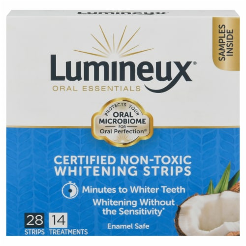 Lumineux Oral Essentials Whitening Strips Perspective: front