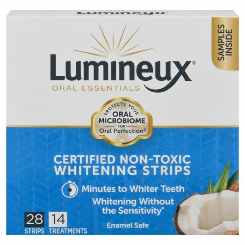 Lumineux® Oral Essentials Whitening Strips Perspective: front