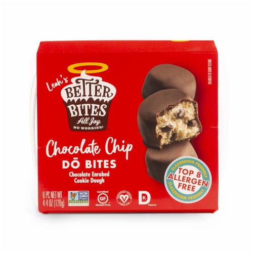 Leah's Better Bites Bakery Chocolate Chip Cookie Do Bites Perspective: front