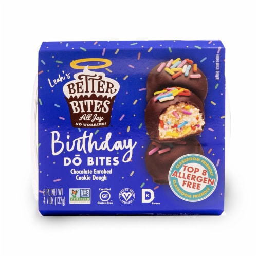 Leah's Better Bites Bakery Birthday Do Bites Perspective: front