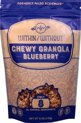Within/Without Chewy Blueberry Granola Perspective: front