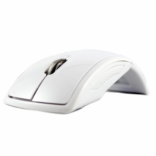 SANOXY 2.4GHz Wireless Folding Foldable Arc Optical Mouse w/USB Receiver for laptop, chromebo Perspective: front