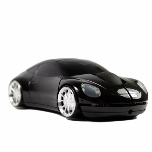 SANOXY 2.4GHz Wireless 3D Car Shape Optical Mouse w/ USB Receiver for PC  (BLACK) Perspective: front