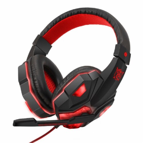 3.5mm Gaming Headset Mic LED Headphones Stereo Bass Surround For