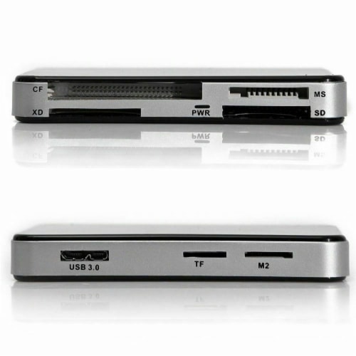 SANOXY USB 3.0 8-in-1 Compact Flash Multi Card Reader CF Adapter Micro SD MS XD 5Gbps Perspective: front