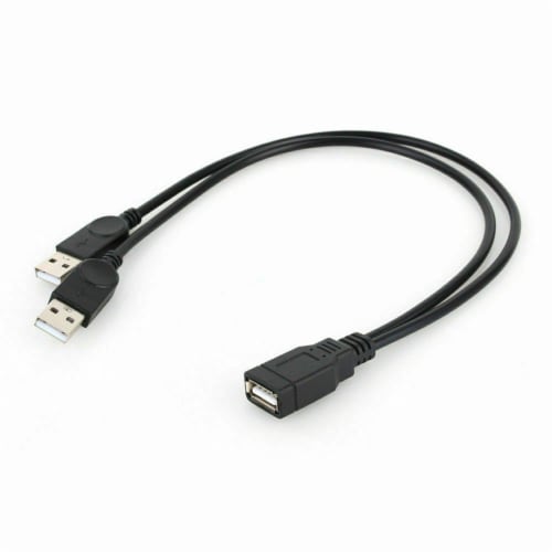 dual usb cable, usb y cable