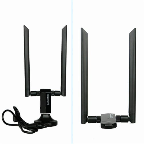 1200Mbps Long Range AC1200 Dual Band 5GHz Wireless USB 3.0 WiFi Adapter Antennas 