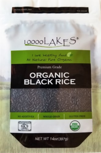 10000 Lakes Organic Black Rice Perspective: front