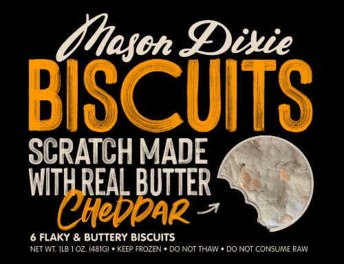 Mason Dixie Cheddar Biscuits 6 Count Perspective: front