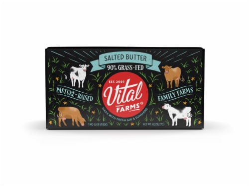 Vital Farms® Sea Salted Butter Sticks Perspective: front