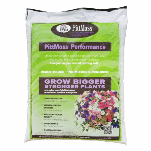 PittMoss Performance PE2C Organic Potting Mix (Use Like Garden Soil), 2 Cubic Feet Perspective: front
