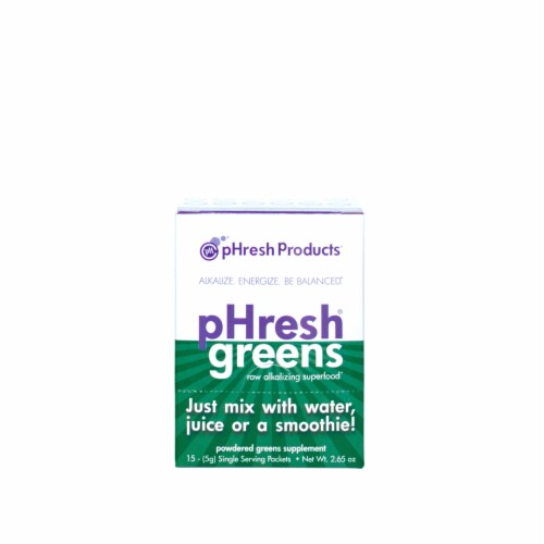 pHresh Products Greens ToGo Supplements Perspective: front