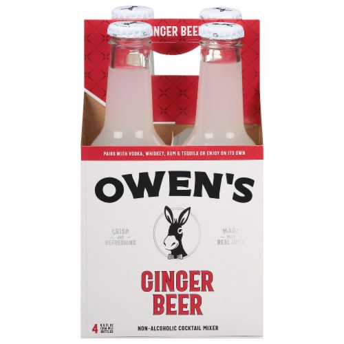 Owens Ginger Beer & Lime Non-Alcoholic Craft Mixers Perspective: front