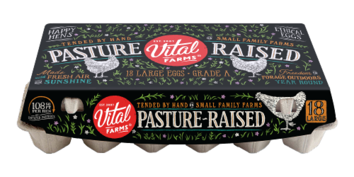 Vital Farms® Pasture-Raised Large Eggs Perspective: front