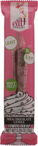 Let Them Eat Candles Chocolate Birthday Candle Perspective: front