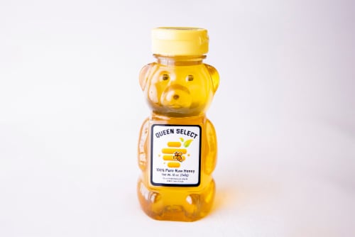 Queen Select 100% Pure Raw Honey Perspective: front