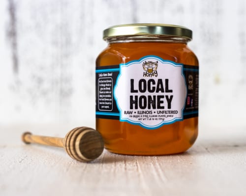 Heaven's Honey Inc Local Honey Perspective: front