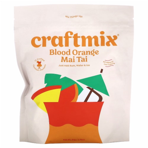 Craftmix Blood Orange Mai Tai Cocktail Mix Perspective: front