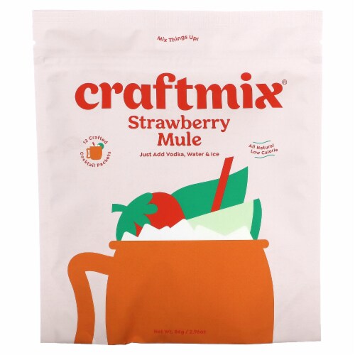 Craftmix Strawberry Mule Cocktail Mix Perspective: front