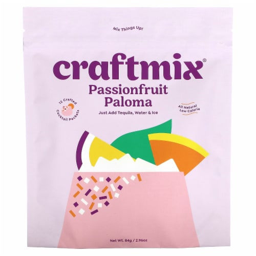Craftmix Passionfruit Paloma Cocktail Mixer Perspective: front