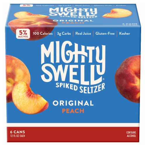 Mighty Swell Let S Play Peach Spiked Spritzer 6 Cans 12 Fl Oz Kroger