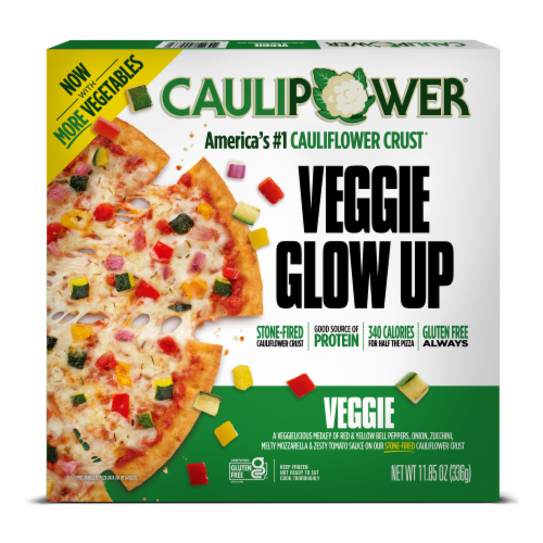 Caulipower® Stone-Fired Veggie Cauliflower Crust Frozen Pizza Perspective: front