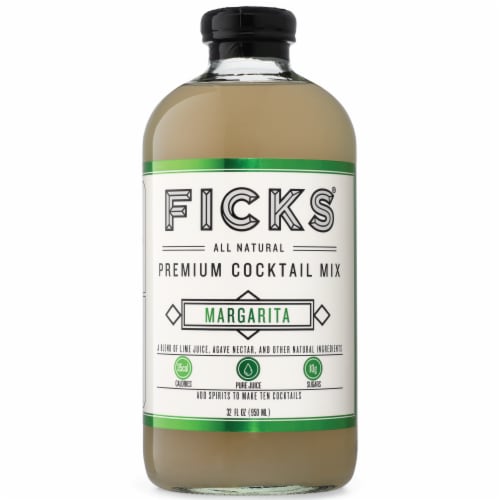 Ficks Margarita All Natural Premium Cocktail Mix Perspective: front